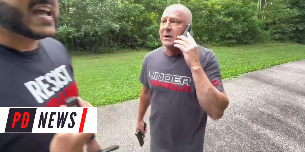 Raw Footage Shows Sgt Fahey With A Gun In His Hand Spitting Journalist